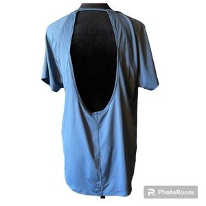 Under Armour Blue Open Back Top